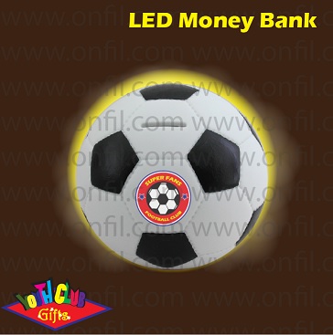 LED Soccer Money Bank