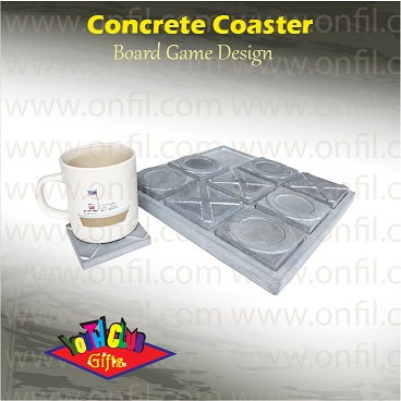 Concrete Board Game Coaster